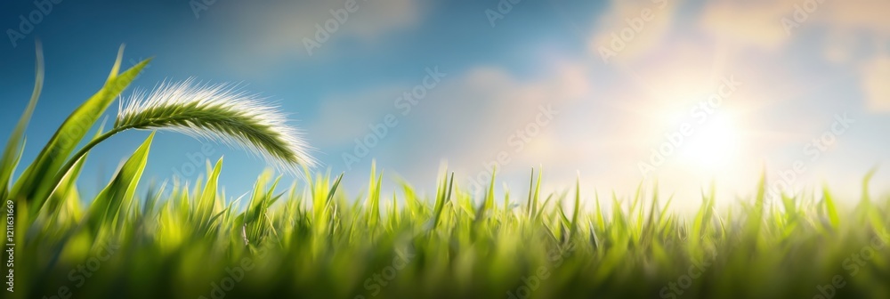 Glowing golden hour transforms the open countryside into a serene and inviting summer landscape Glowing golden hour transforms the open countryside into a serene and inviting summer landscape