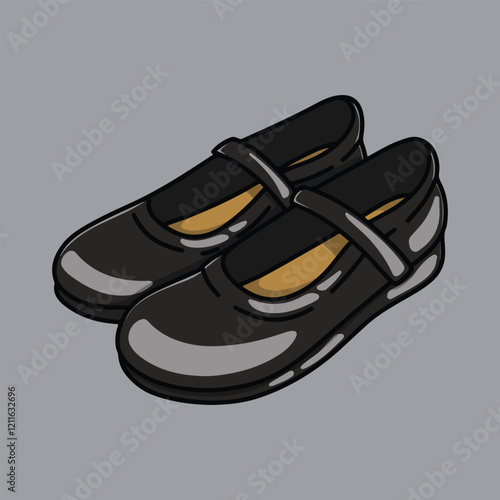 Black loafer shoes for school