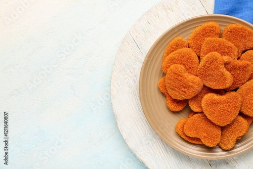 Heart shaped chicken nugget...