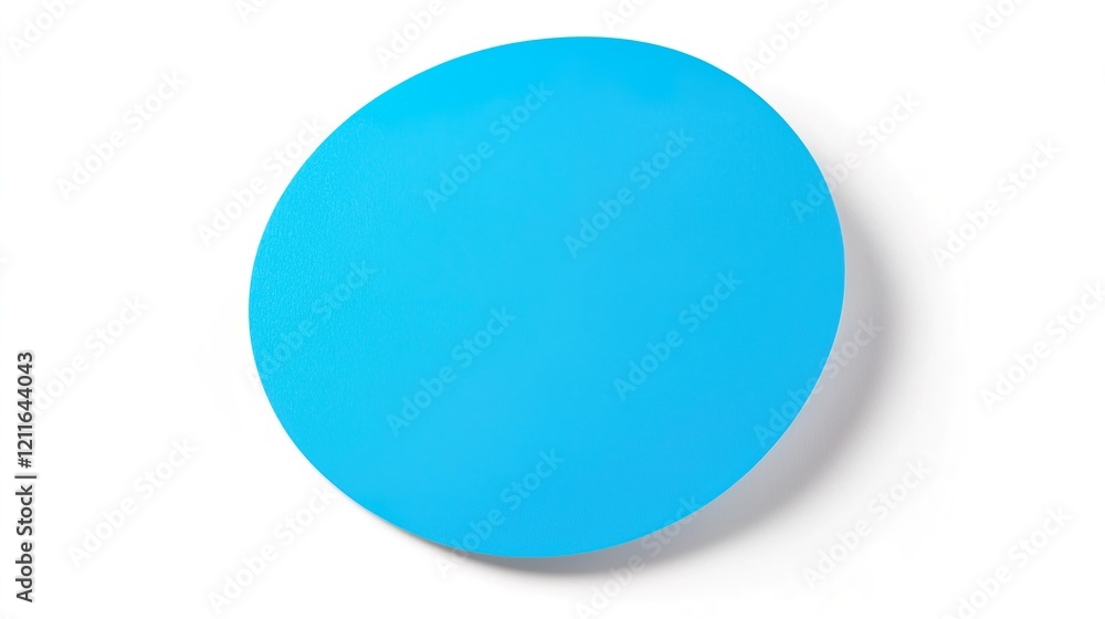 Blue Round Adhesive Sticker for Labeling Purposes Blue Round Adhesive Sticker for Labeling Purposes