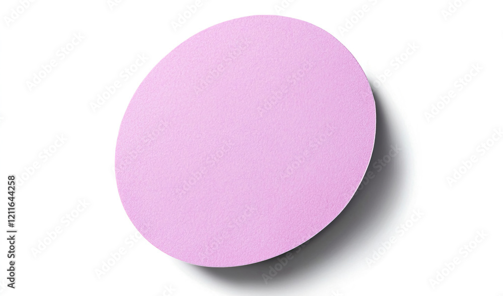 Round Purple Adhesive Label for Craft Projects Round Purple Adhesive Label for Craft Projects