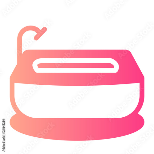 bathroom gradient icon