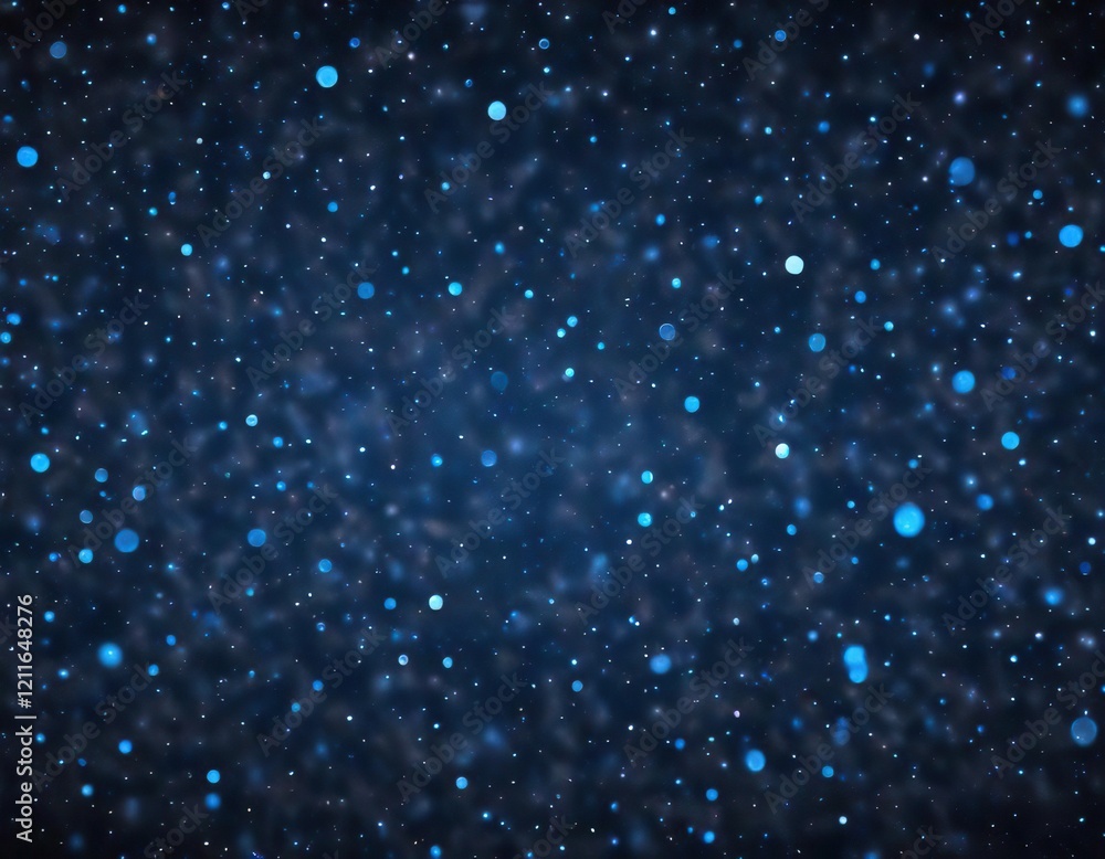 Fototapeta premium Digital blue dots background with scattered small circles of varying sizes, digital elements, abstract shapes, geometric pattern background.