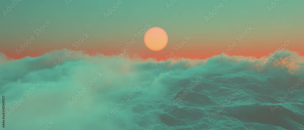 Dusty textured background creates immersive experience in a 3D rendered virtual landscape Dusty textured background creates immersive experience in a 3D rendered virtual landscape