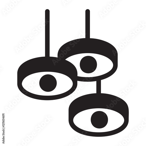 Ceiling Lamp glyph icon