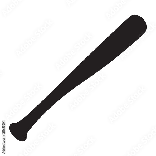 Baseball Stick silhouette illustration Design, Baseball clipart vector
