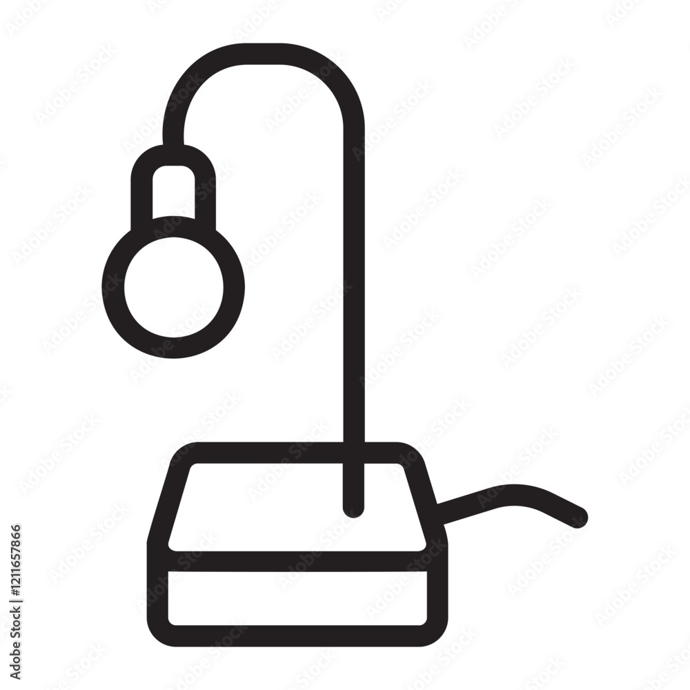Lamp line icon