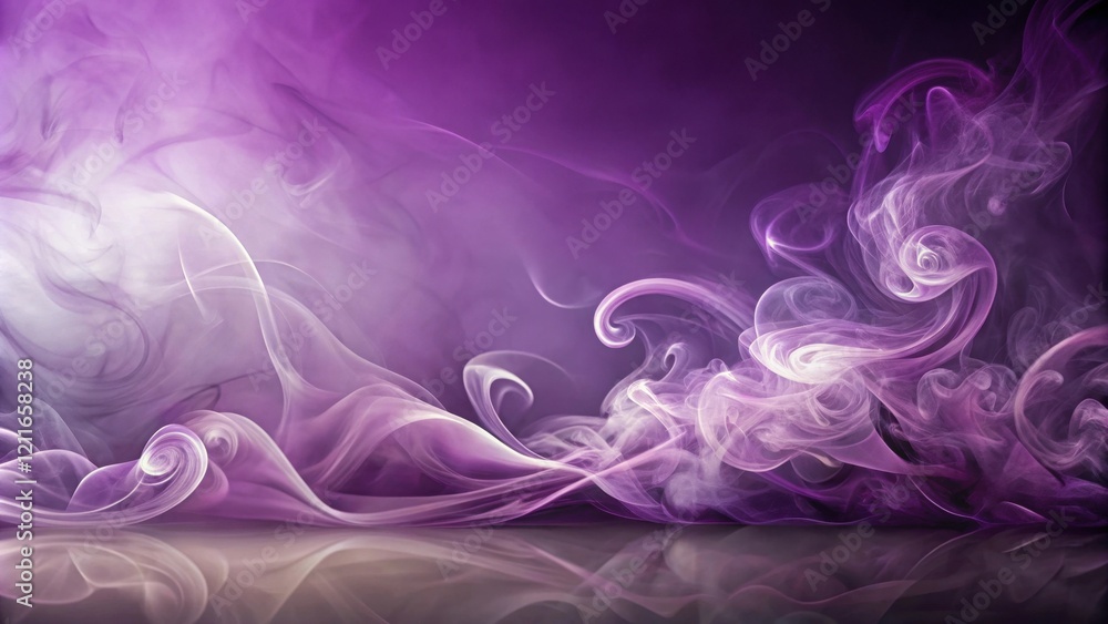 Abstract Swirling Purple and White Smoke Design, Ideal for Backgrounds or Decorative Purposes Abstract Swirling Purple and White Smoke Design, Ideal for Backgrounds or Decorative Purposes