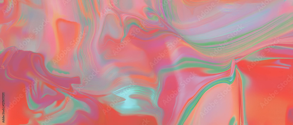 Pixelated waves create a vibrant abstract background in digital art design Pixelated waves create a vibrant abstract background in digital art design