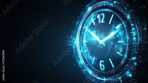 Digital Clock, Time, Future, Technology