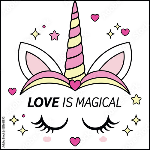 Unicorn Love is Magical Cute Fantasy Design