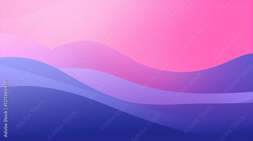 Abstract gradient waves in shades of pink and blue create a soothing visual atmosphere. Abstract gradient waves in shades of pink and blue create a soothing visual atmosphere.