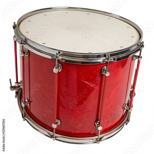 Red Marching Band Drum photo