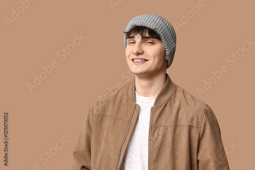 Handsome young man in styli...