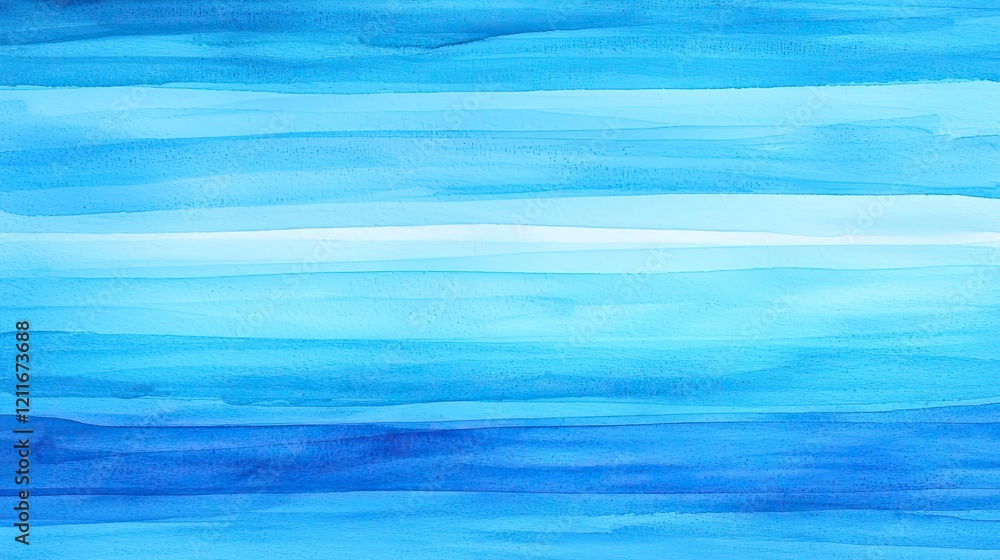 Obraz premium Soft blue watercolor idea. A vibrant watercolor background in soothing shades of blue and white.