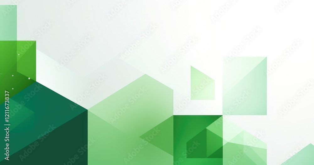 Abstract geometric design with green tones and shapes for modern visuals. Abstract geometric design with green tones and shapes for modern visuals.