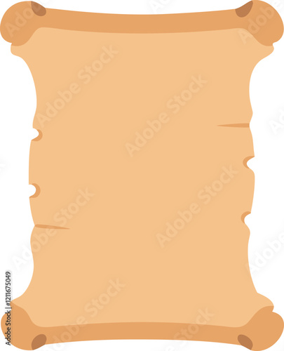 vector, wood board cartoon on a white background