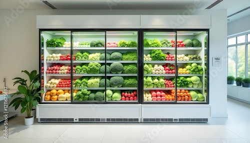 vegetables in the supermarket