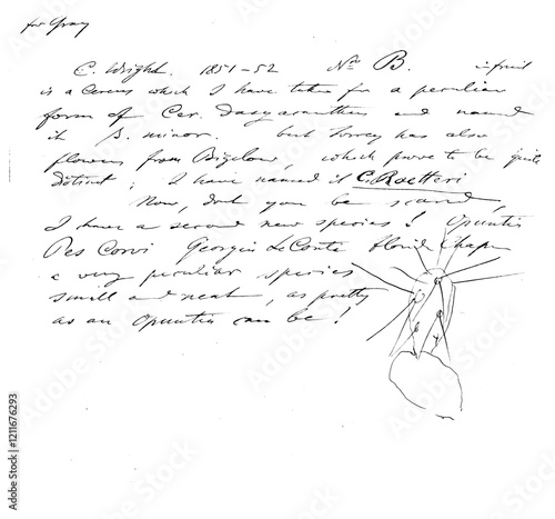 random hand writing