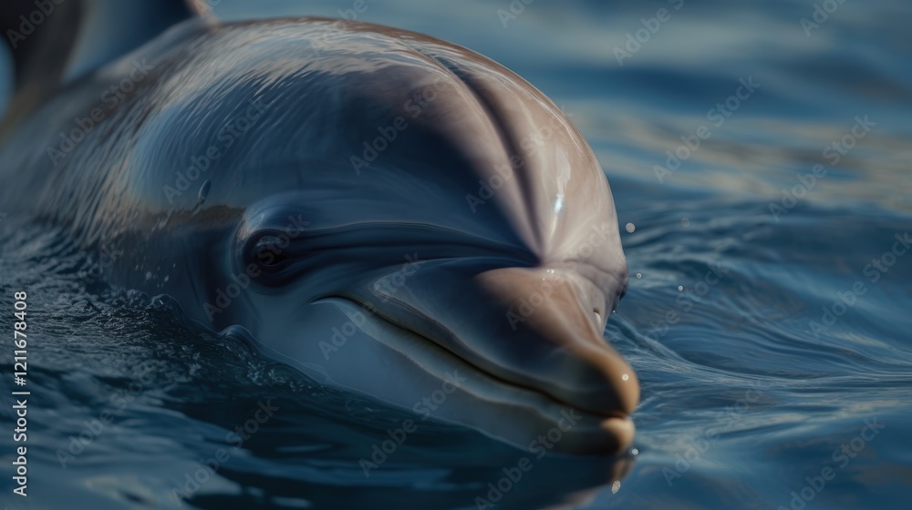 Obraz premium Close-up of a Dolphin in the Ocean