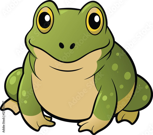 illustration of a frog cartoon