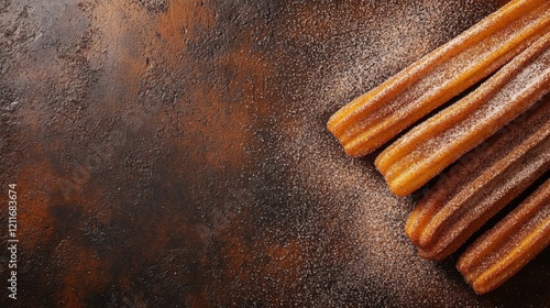 Displaying Crispy Churros with Cinnamon