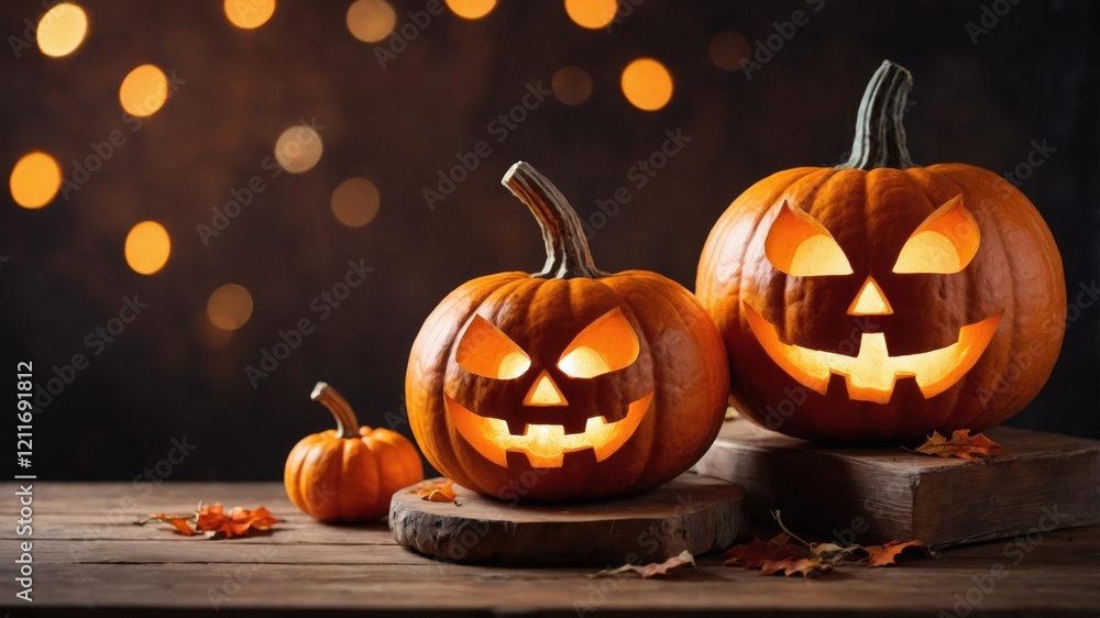 Rustic Halloween Scene Rustic Halloween Scene