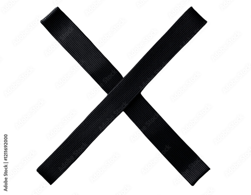 Black Ribbons Crossed Design Minimalist Dark Background Black Ribbons Crossed Design Minimalist Dark Background