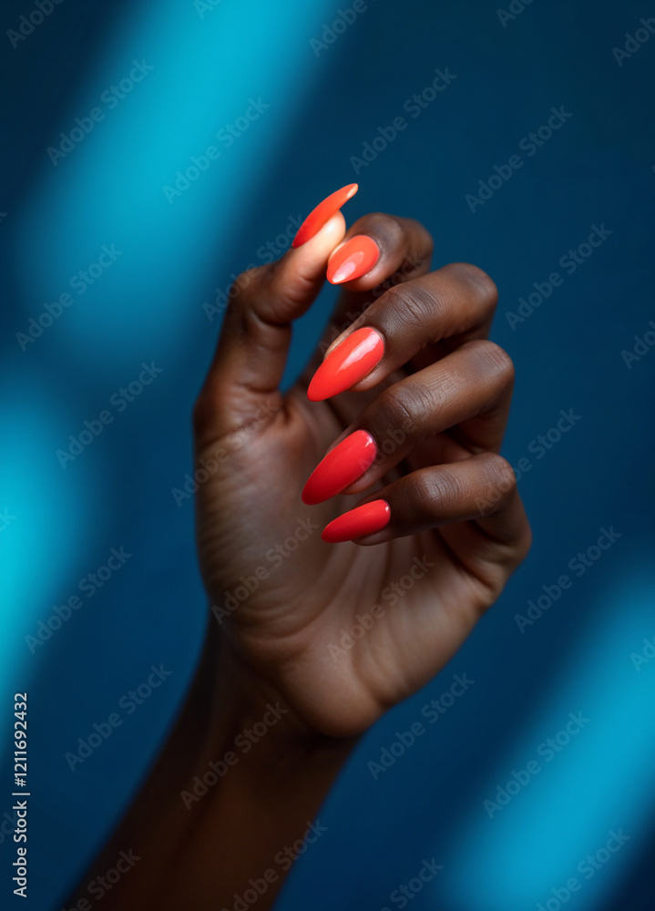 Geometric design on nude matte nails Geometric design on nude matte nails