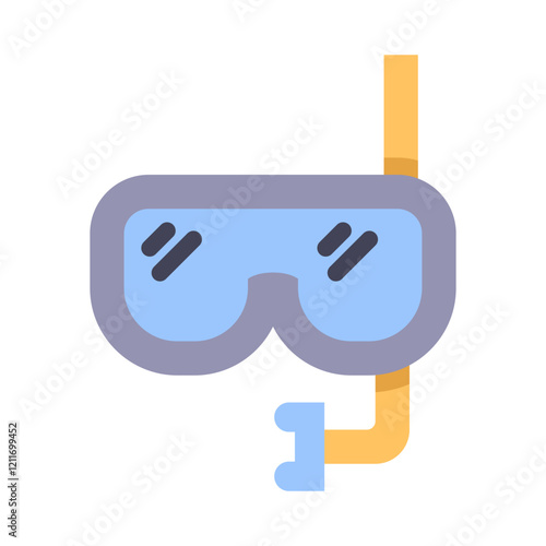snorkeling flat style