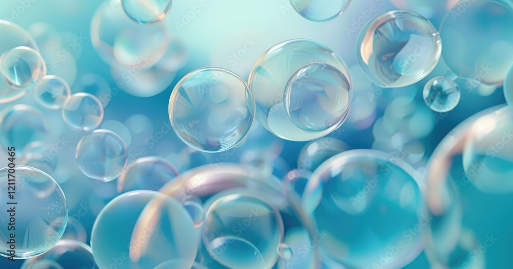 A serene background of translucent bubbles floating in a soft blue atmosphere. A serene background of translucent bubbles floating in a soft blue atmosphere.