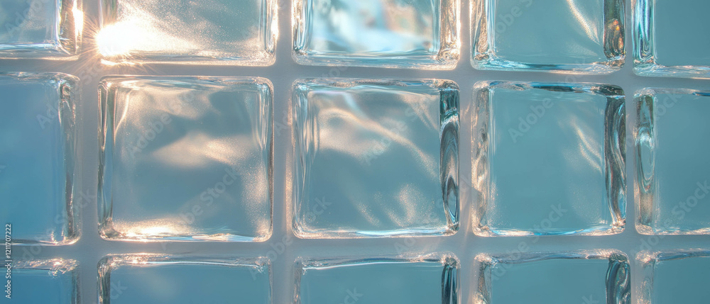Frosted glass bricks creating beautiful light effects in modern architecture Frosted glass bricks creating beautiful light effects in modern architecture
