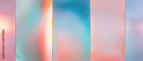 Frosted glass with gradient opacity showcasing smooth light transitions