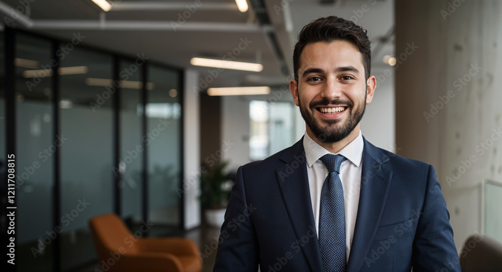 respectable man business man in the office . Generative AI respectable man business man in the office . Generative AI
