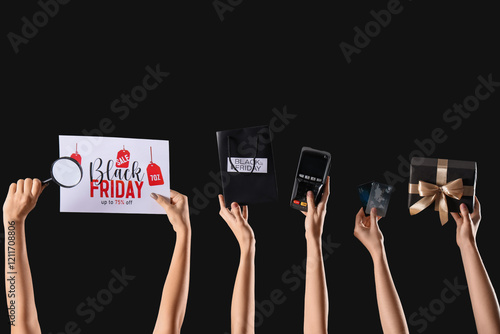 Female hands with payment t...