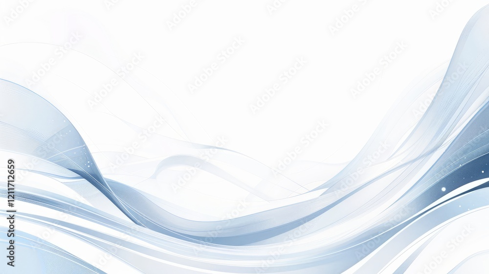 Abstract Blue and White Wavy Lines Flowing Across Light Background for a Modern Effect
Abstract Blue and White Wavy Lines Flowing Across Light Background for a Modern Effect