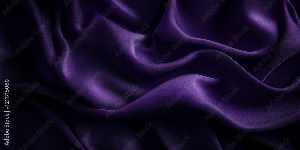 Fototapeta premium A purple fabric with a pattern of lines and swirls