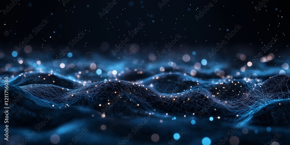 The image is a blue and white background with a lot of small dots The image is a blue and white background with a lot of small dots