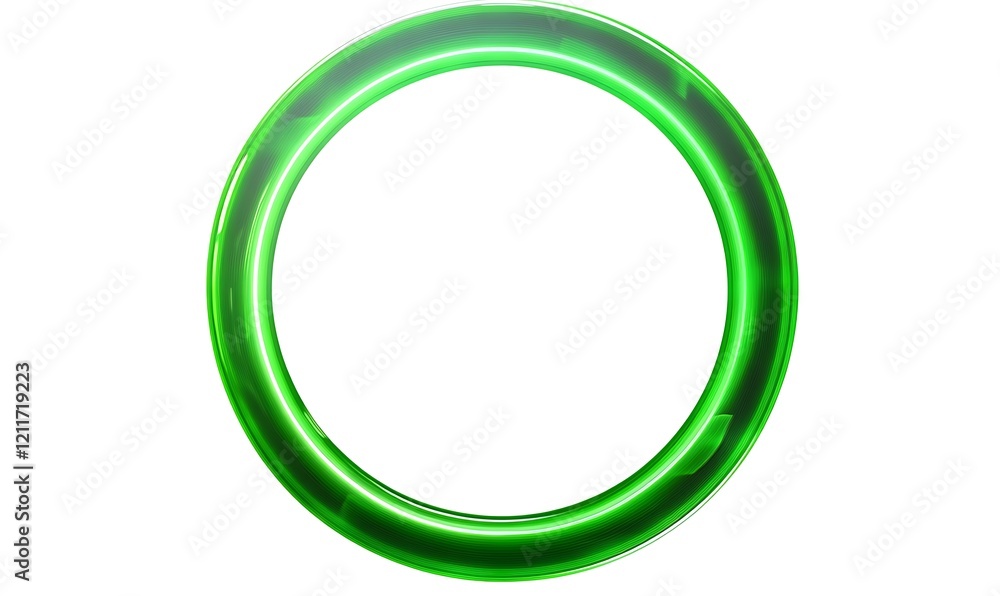 Neon green circle on a transparent background
Neon green circle on a transparent background