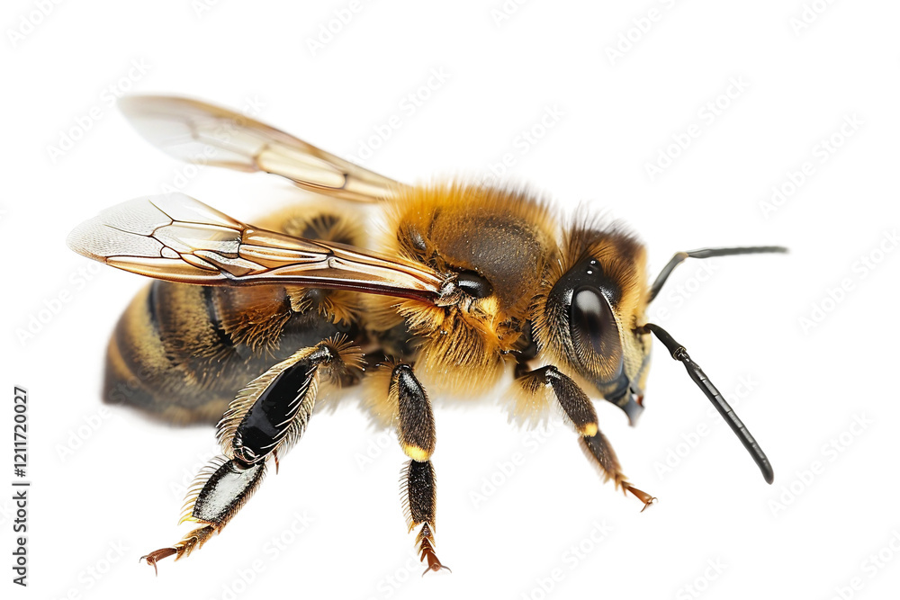 Full body of a mason bee isolated on transparent background Full body of a mason bee isolated on transparent background