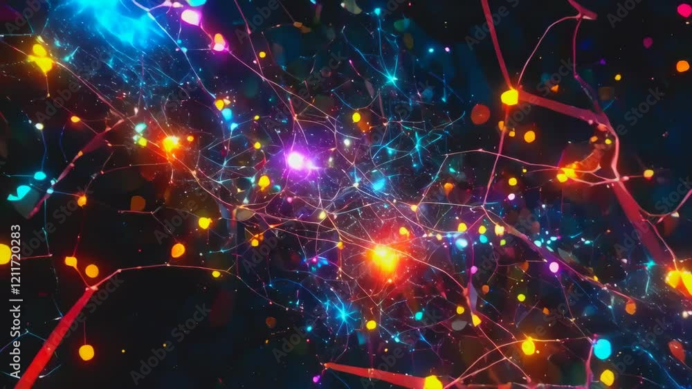video of Complex interconnections within a computer network ...