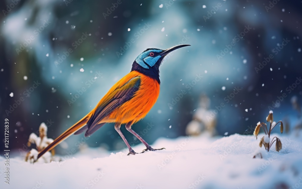 Bird in Winter Wonderland Bird in Winter Wonderland