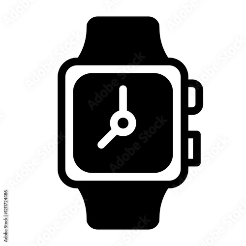 smartwatch clock Solid icon