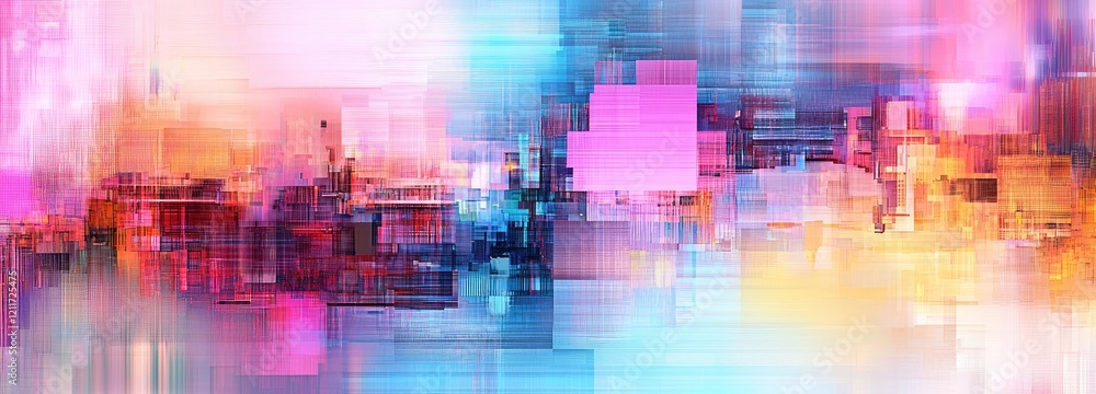 Vibrant Abstract Digital Glitch Art with Distorted Motion Background Vibrant Abstract Digital Glitch Art with Distorted Motion Background