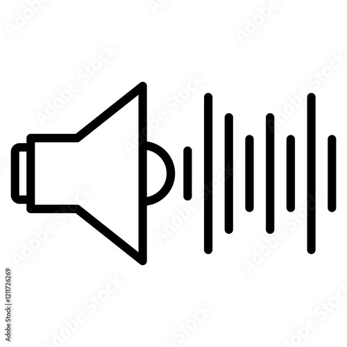 Tablou pe pânză audible single icon