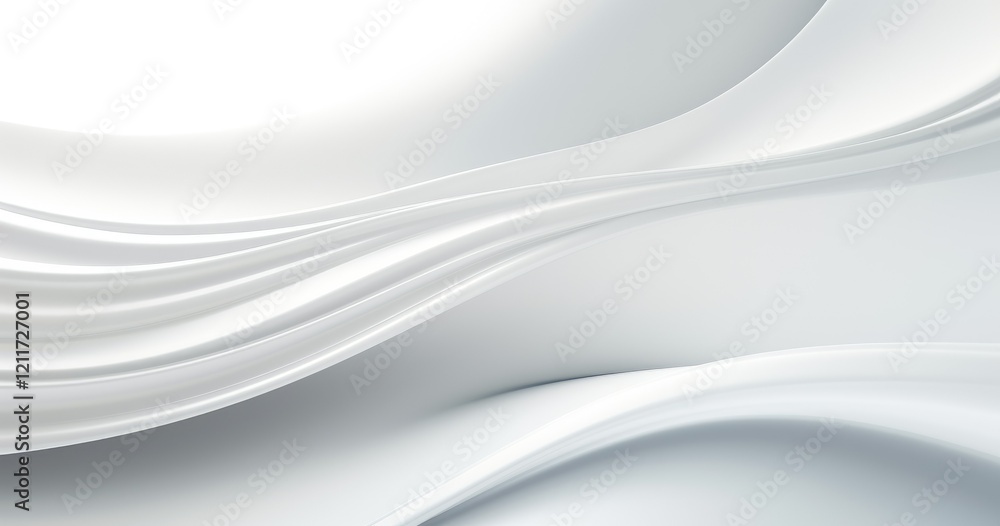 Abstract white waves creating a smooth, modern aesthetic. Abstract white waves creating a smooth, modern aesthetic.