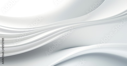 Wallpaper Mural Abstract white waves creating a smooth, modern aesthetic. Torontodigital.ca