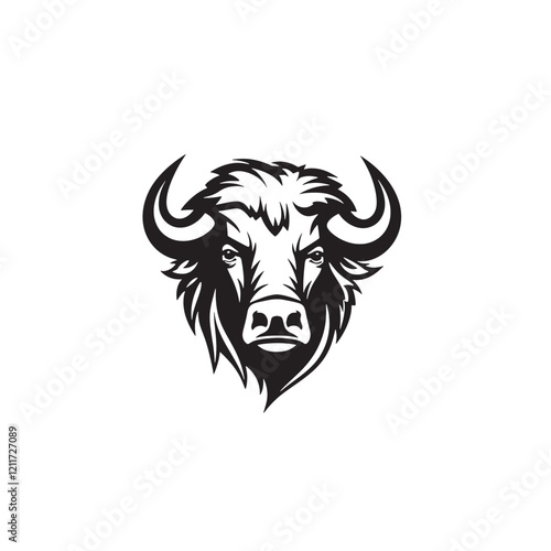 Wallpaper Mural bull head vector Torontodigital.ca
