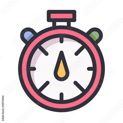 stopwatch clock Filled icon