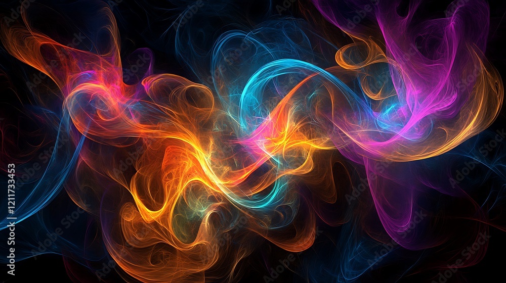 Bright Radiant Neon Explosion Featuring Abstract Glowing Patterns Bright Radiant Neon Explosion Featuring Abstract Glowing Patterns